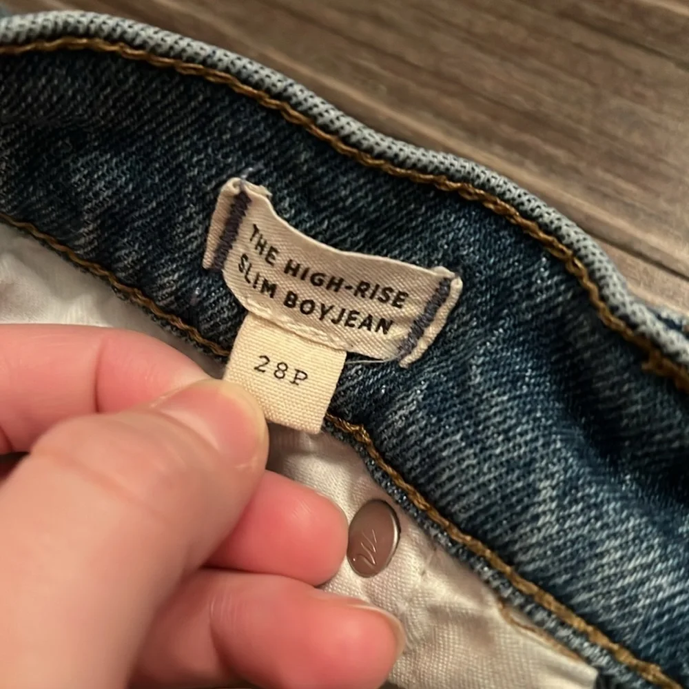 Madewell the High Rise Slim Boy Jean Petite Jeans